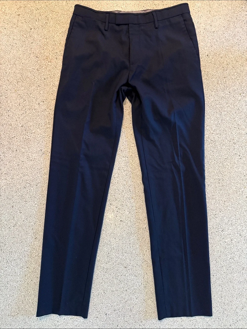 Banana Republic Modern Slim Fit Tab Over Dress Pants in Dark Navy 31 x 34